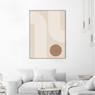 Beige Arc Poster by Elena Ristova on GIANT ART - abstract abstract
