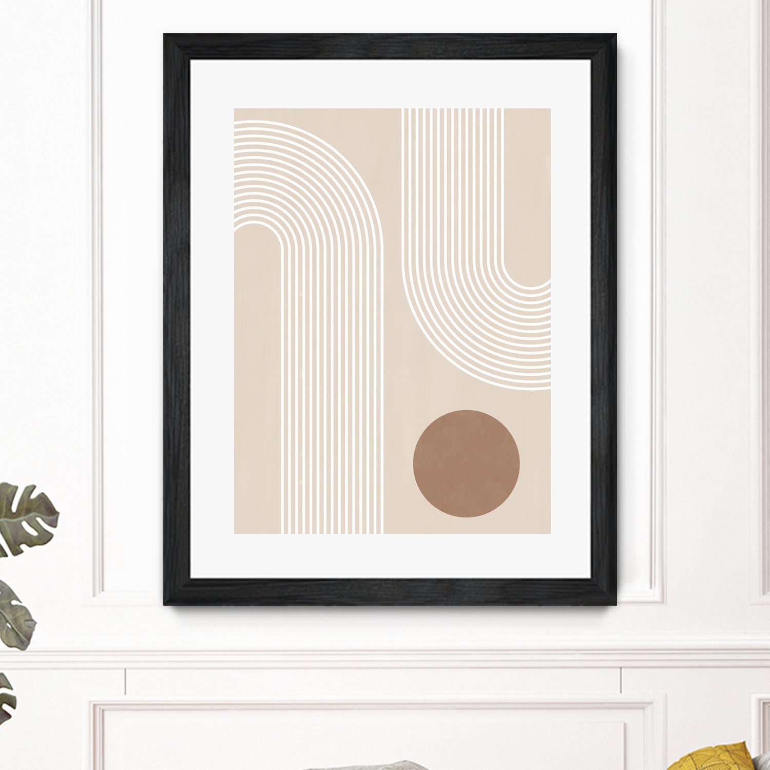 Beige Arc Poster by Elena Ristova on GIANT ART - abstract abstract