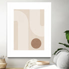 Beige Arc Poster by Elena Ristova on GIANT ART - abstract abstract