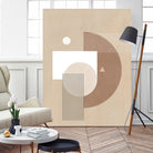 Neutral Semicircles Poster by Elena Ristova on GIANT ART - abstract abstract