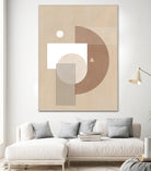 Neutral Semicircles Poster by Elena Ristova on GIANT ART - abstract abstract