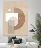 Neutral Semicircles Poster by Elena Ristova on GIANT ART - abstract abstract