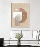 Neutral Semicircles Poster by Elena Ristova on GIANT ART - abstract abstract