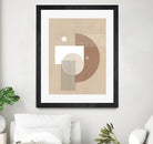 Neutral Semicircles Poster by Elena Ristova on GIANT ART - abstract abstract
