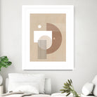 Neutral Semicircles Poster by Elena Ristova on GIANT ART - abstract abstract