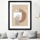 Neutral Semicircles Poster by Elena Ristova on GIANT ART - abstract abstract