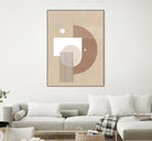 Neutral Semicircles Poster by Elena Ristova on GIANT ART - abstract abstract