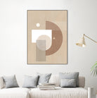 Neutral Semicircles Poster by Elena Ristova on GIANT ART - abstract abstract