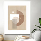 Neutral Semicircles Poster by Elena Ristova on GIANT ART - abstract abstract