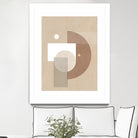 Neutral Semicircles Poster by Elena Ristova on GIANT ART - abstract abstract