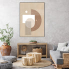 Neutral Semicircles Poster by Elena Ristova on GIANT ART - abstract abstract