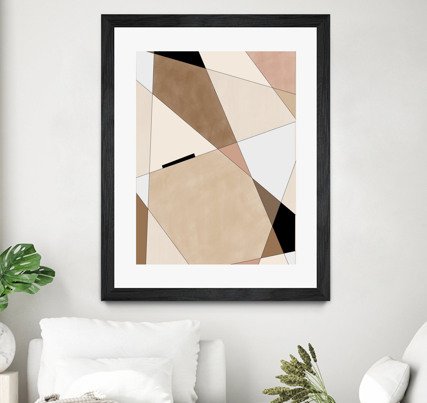 Geometric Beige art No.1 by Elena on GIANT ART - illustration beige