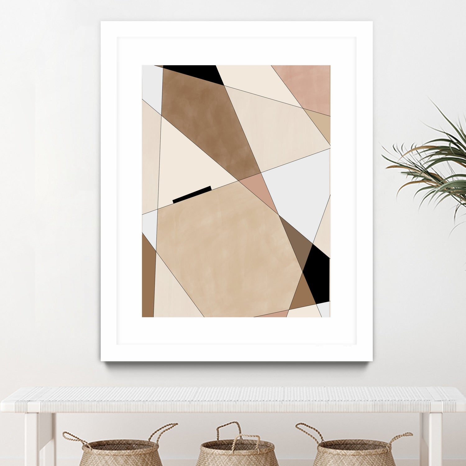 Geometric Beige art No.1 by Elena on GIANT ART - illustration beige
