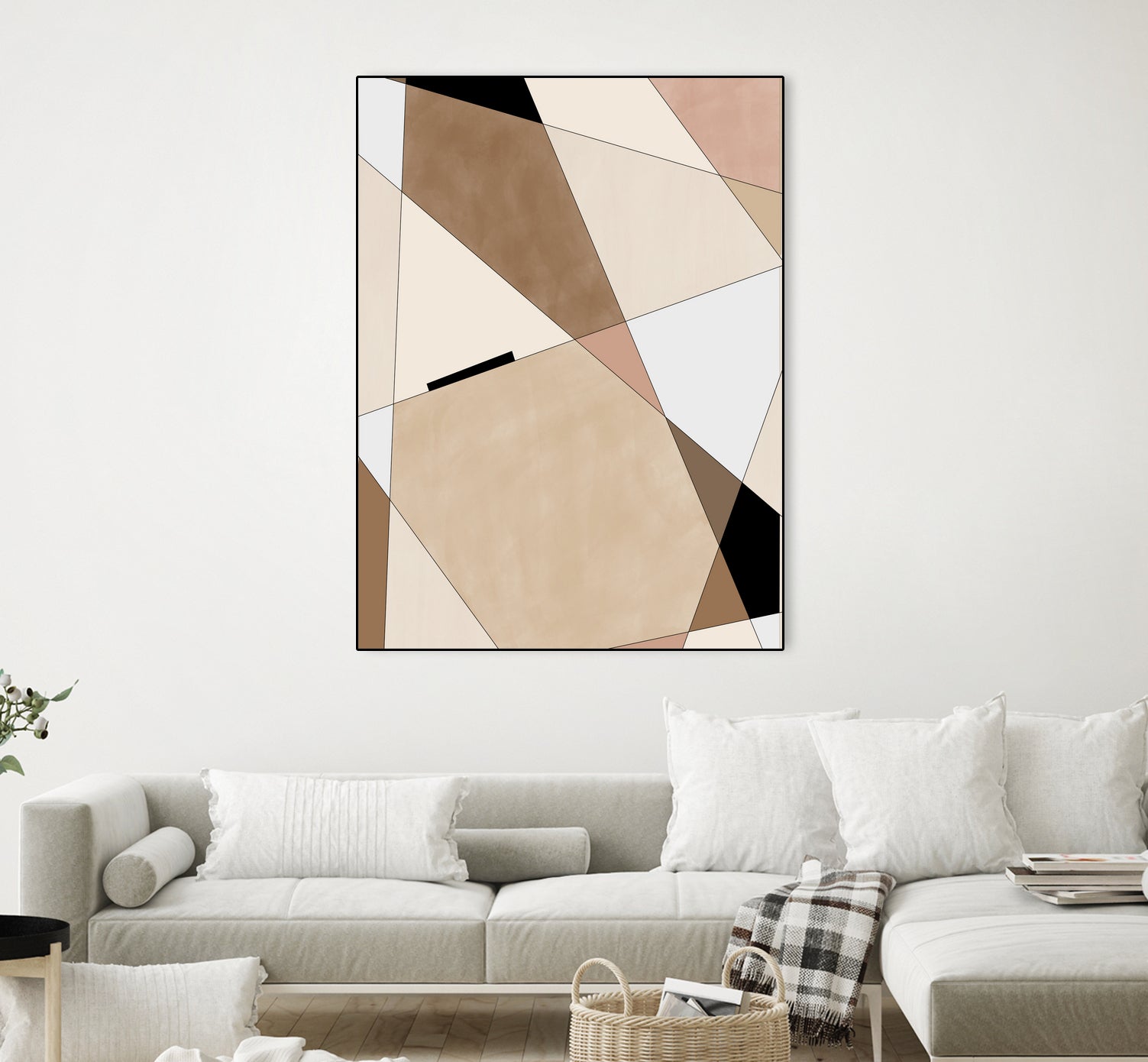 Geometric Beige art No.1 by Elena on GIANT ART - illustration beige