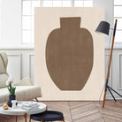 Brown Silhouette of a Vase by Elena Ristova on GIANT ART - minimalist art abstract minimalist art