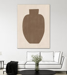 Brown Silhouette of a Vase by Elena Ristova on GIANT ART - minimalist art abstract minimalist art