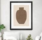 Brown Silhouette of a Vase by Elena Ristova on GIANT ART - minimalist art abstract minimalist art