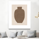 Brown Silhouette of a Vase by Elena Ristova on GIANT ART - minimalist art abstract minimalist art