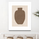 Brown Silhouette of a Vase by Elena Ristova on GIANT ART - minimalist art abstract minimalist art