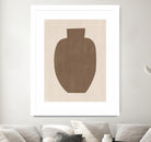 Brown Silhouette of a Vase by Elena Ristova on GIANT ART - minimalist art abstract minimalist art