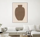 Brown Silhouette of a Vase by Elena Ristova on GIANT ART - minimalist art abstract minimalist art