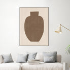 Brown Silhouette of a Vase by Elena Ristova on GIANT ART - minimalist art abstract minimalist art