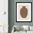 Brown Silhouette of a Vase by Elena Ristova on GIANT ART - minimalist art abstract minimalist art