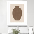 Brown Silhouette of a Vase by Elena Ristova on GIANT ART - minimalist art abstract minimalist art