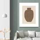 Brown Silhouette of a Vase by Elena Ristova on GIANT ART - minimalist art abstract minimalist art