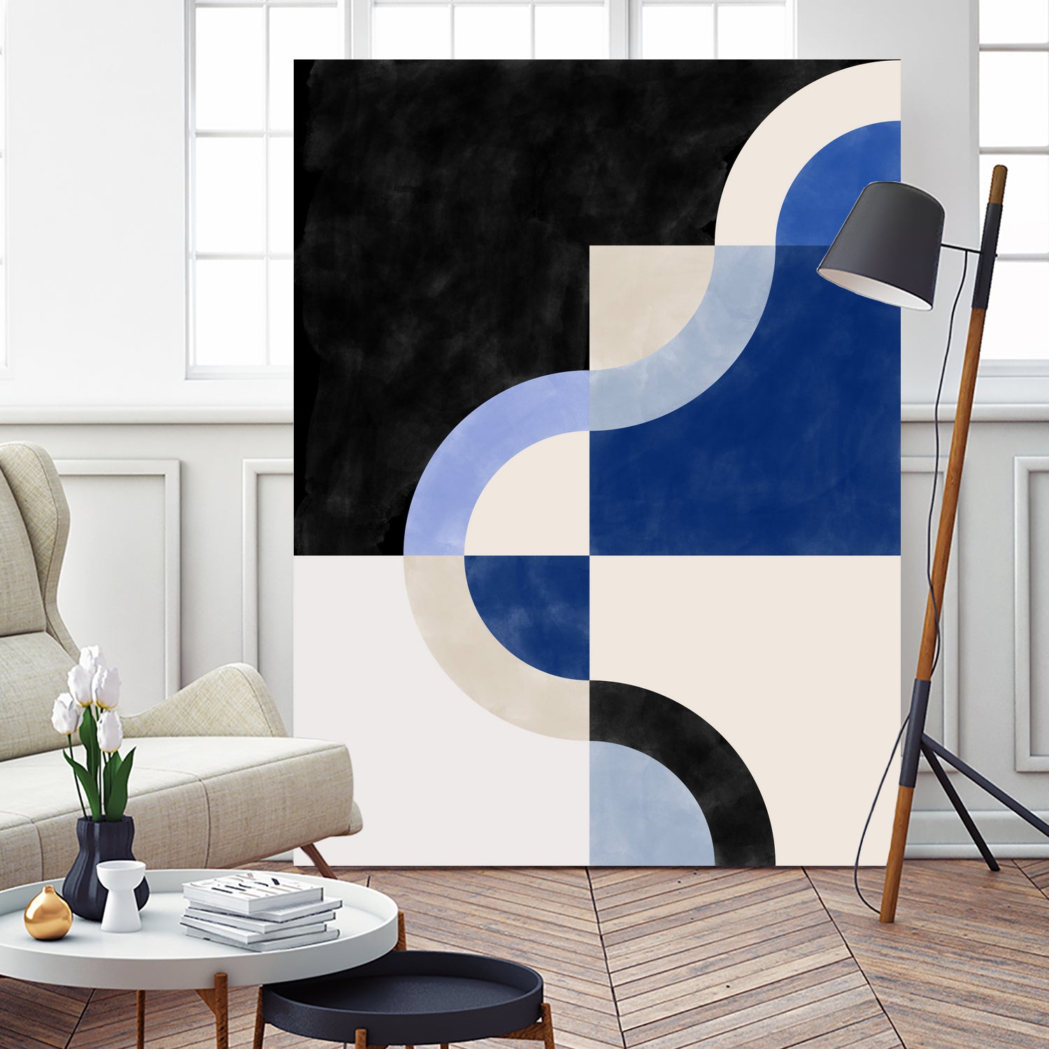 Curved Harmony by Elena Ristova on GIANT ART - abstract abstract