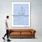Sail Line Serenity by Elena Ristova on GIANT ART - abstract minimalist line art