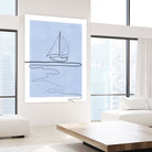 Sail Line Serenity by Elena Ristova on GIANT ART - abstract minimalist line art