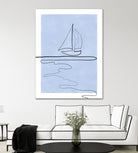Sail Line Serenity by Elena Ristova on GIANT ART - abstract minimalist line art