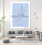 Sail Line Serenity by Elena Ristova on GIANT ART - abstract minimalist line art