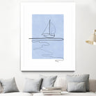Sail Line Serenity by Elena Ristova on GIANT ART - abstract minimalist line art