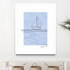 Sail Line Serenity by Elena Ristova on GIANT ART - abstract minimalist line art