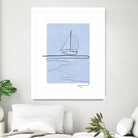 Sail Line Serenity by Elena Ristova on GIANT ART - abstract minimalist line art