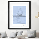 Sail Line Serenity by Elena Ristova on GIANT ART - abstract minimalist line art