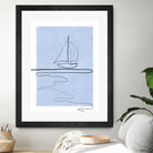 Sail Line Serenity by Elena Ristova on GIANT ART - abstract minimalist line art