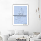 Sail Line Serenity by Elena Ristova on GIANT ART - abstract minimalist line art
