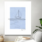 Sail Line Serenity by Elena Ristova on GIANT ART - abstract minimalist line art