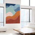 Colorful Wave Scape by Elena Ristova on GIANT ART - abstract abstract