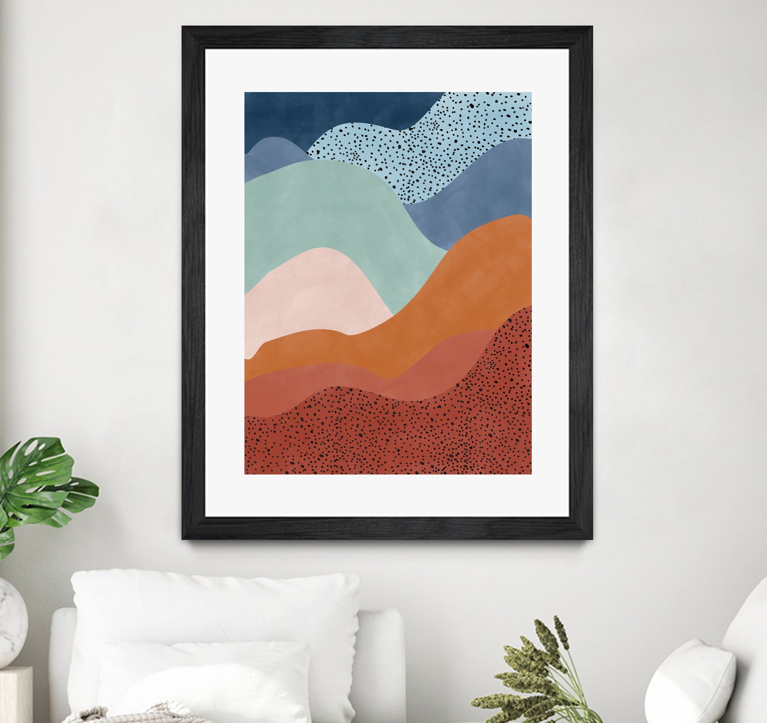 Colorful Wave Scape by Elena Ristova on GIANT ART - abstract abstract