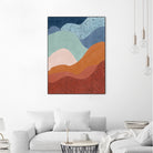 Colorful Wave Scape by Elena Ristova on GIANT ART - abstract abstract
