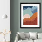 Colorful Wave Scape by Elena Ristova on GIANT ART - abstract abstract