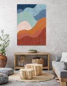 Colorful Wave Scape by Elena Ristova on GIANT ART - abstract abstract