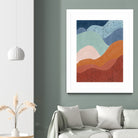 Colorful Wave Scape by Elena Ristova on GIANT ART - abstract abstract