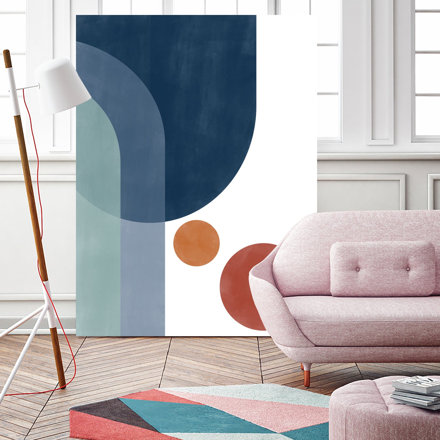 Overlapping Circles And Arches by Elena Ristova on GIANT ART - abstract abstract