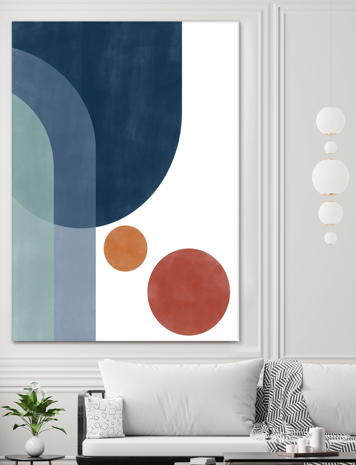 Overlapping Circles And Arches by Elena Ristova on GIANT ART - abstract abstract