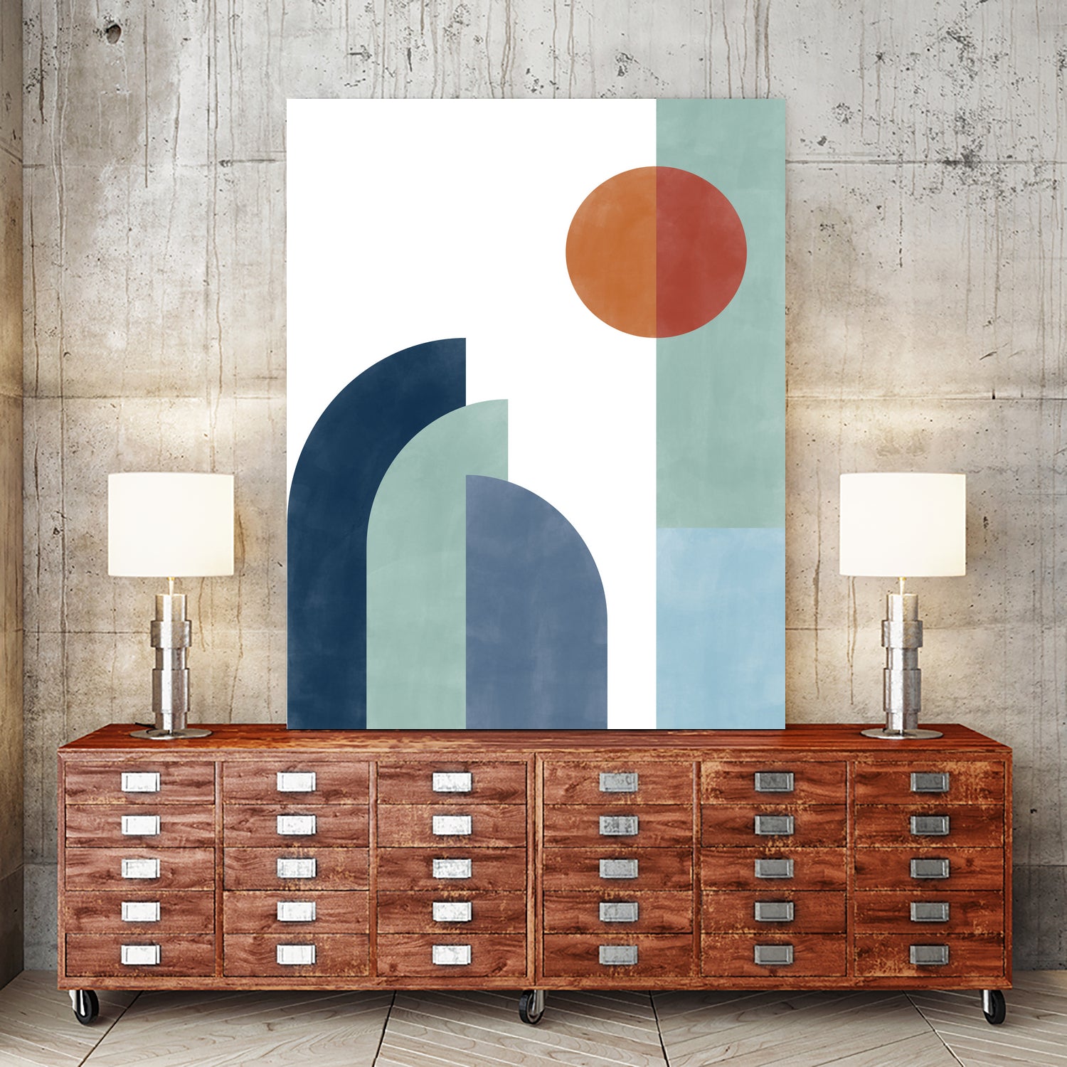 Geometric Shapes With A Minimalist Design by Elena Ristova on GIANT ART - abstract abstract